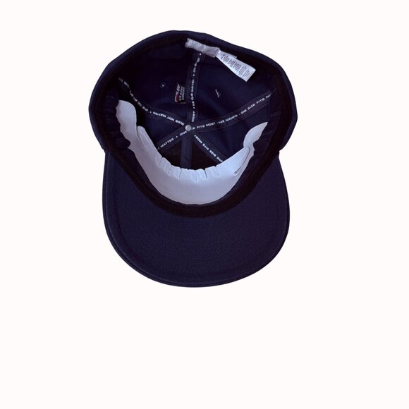 Nike EZW Emblem Baseball Cap Navy Hat Silver Spellout Unisex Adult New Gift - Picture 7 of 14